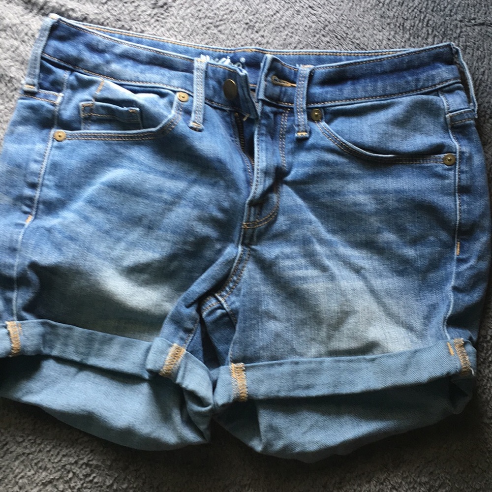High waisted mossimo denim shorts